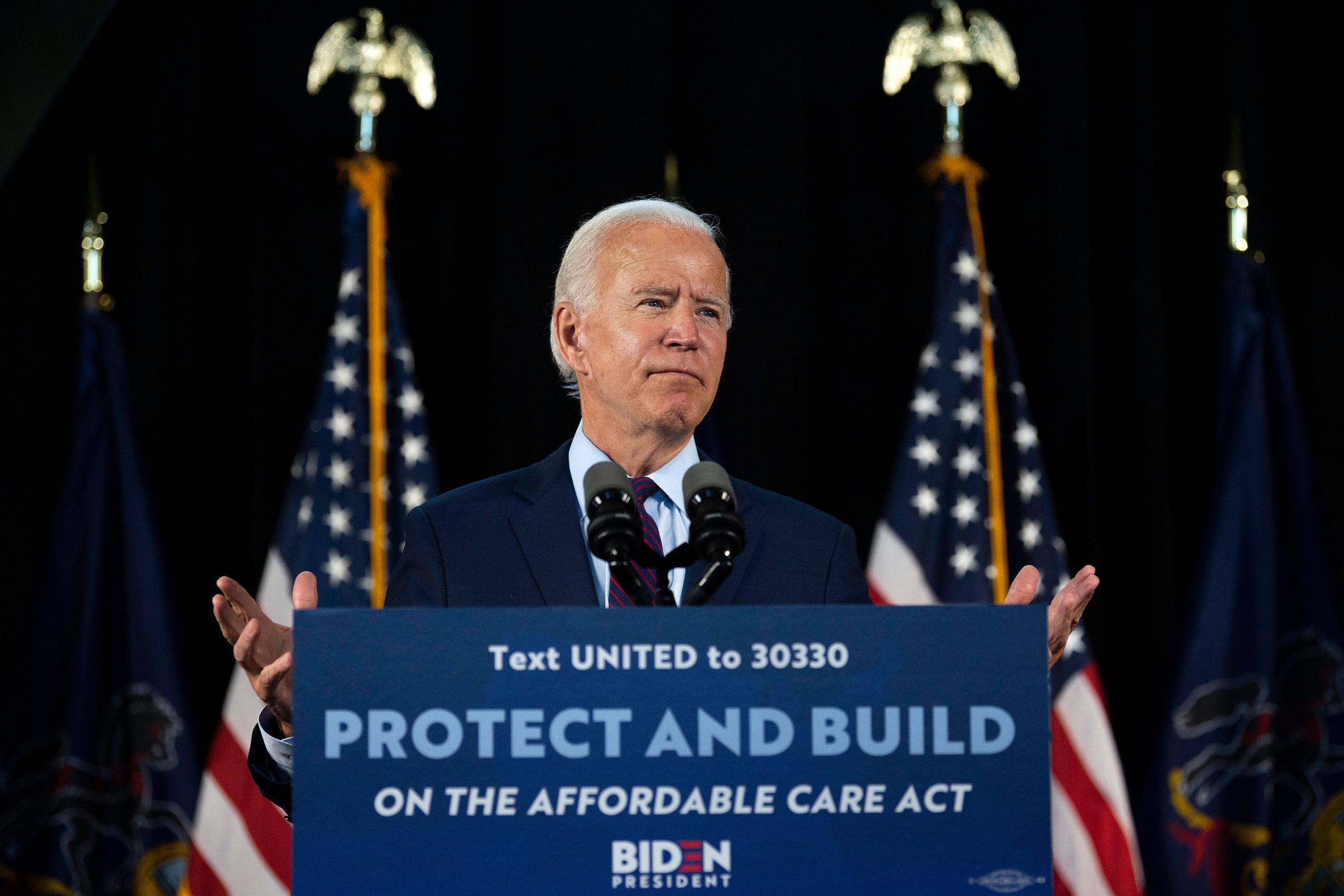 Trump wants in the midst of a pandemic at the end Care. This is a great gift Biden