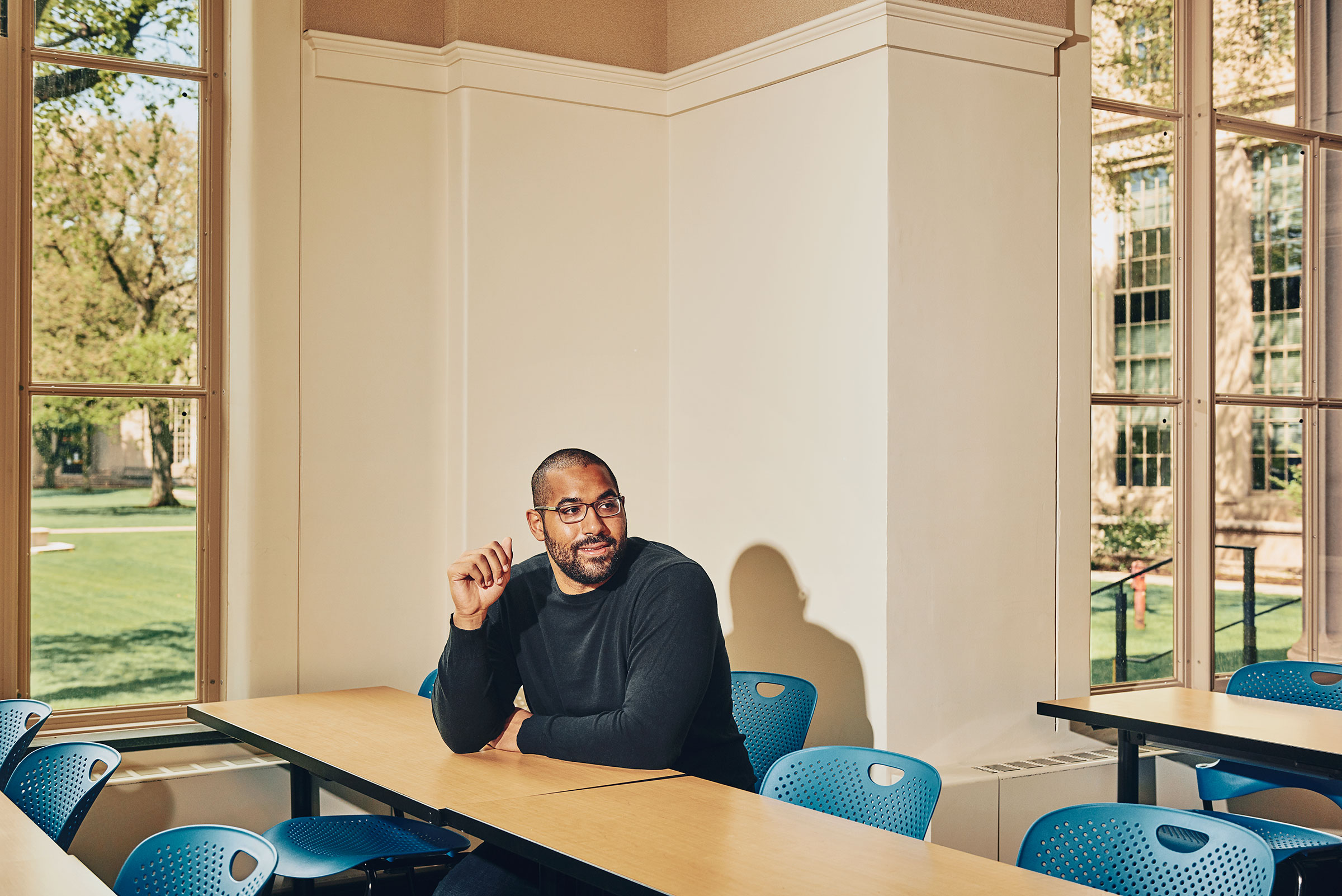 Ex-NFL player John Urschel was the game for a promotion and a math life