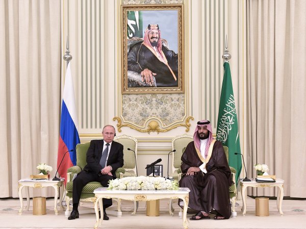 Because Russia and Saudi Arabia is in a real battle for oil prices